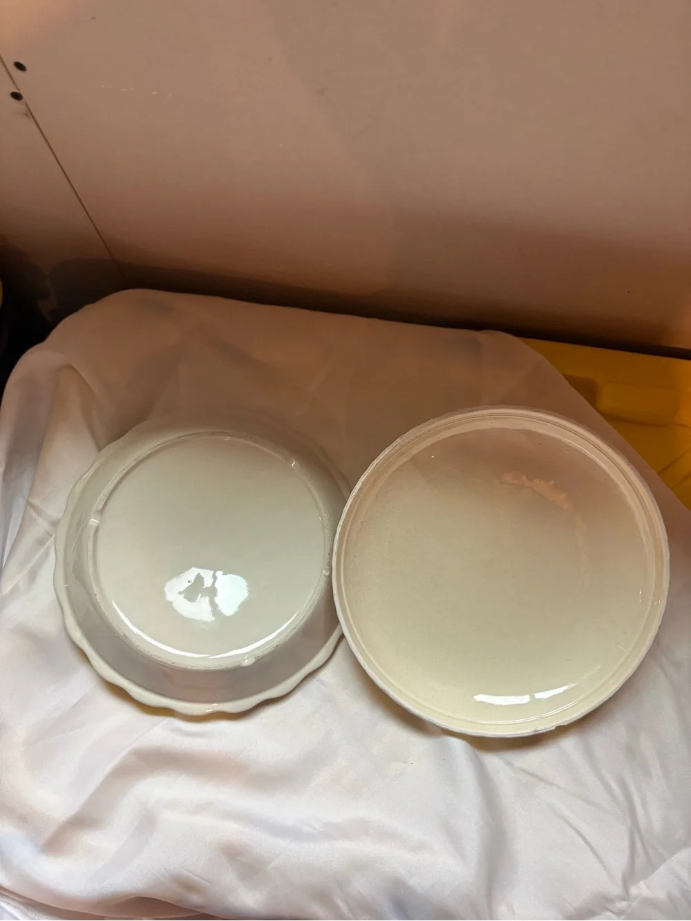 Vintage Ceramic Apple Pie Recipe Server Dish With Lid